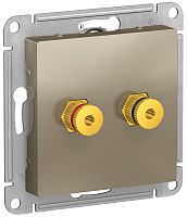 Розетка аудио без рамки Systeme Electric AtlasDesign 2-м. шампань картинка